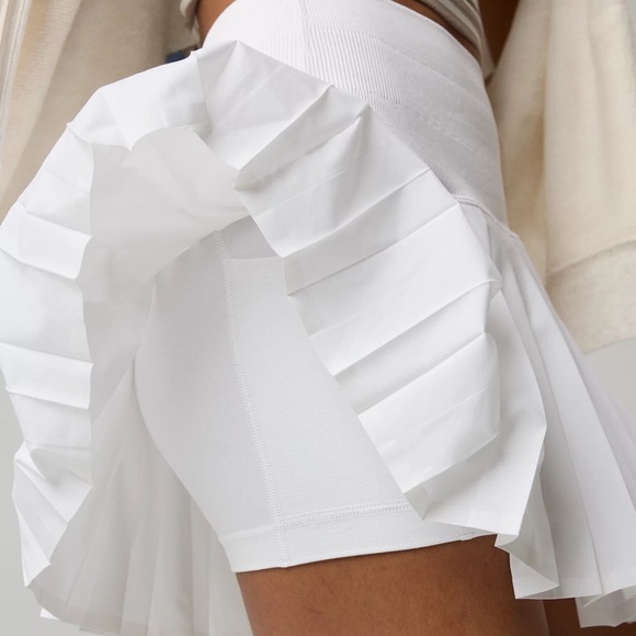 Aerie white pleated tennis skirt with shorts liner - XL - Picture 3 of 5